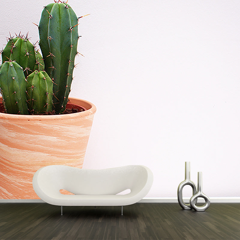 Cactus Plant Mural Contemporary Home Decor for Sitting Room, Water Resistant