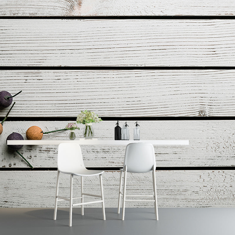 Papier peint Mural à Grain de bois, couleur douce, résistant à l'humidité, pour décoration de salon