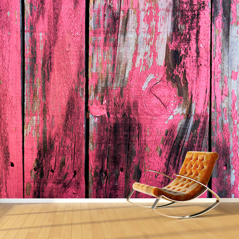 Papier peint Mural à Grain de bois, couleur douce, résistant à l'humidité, pour décoration de salon