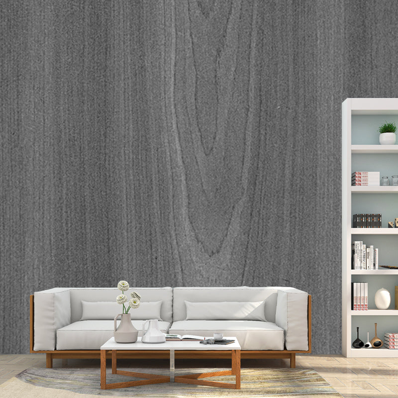 Papier peint Mural à Grain de bois, couleur douce, résistant à l'humidité, pour décoration de salon