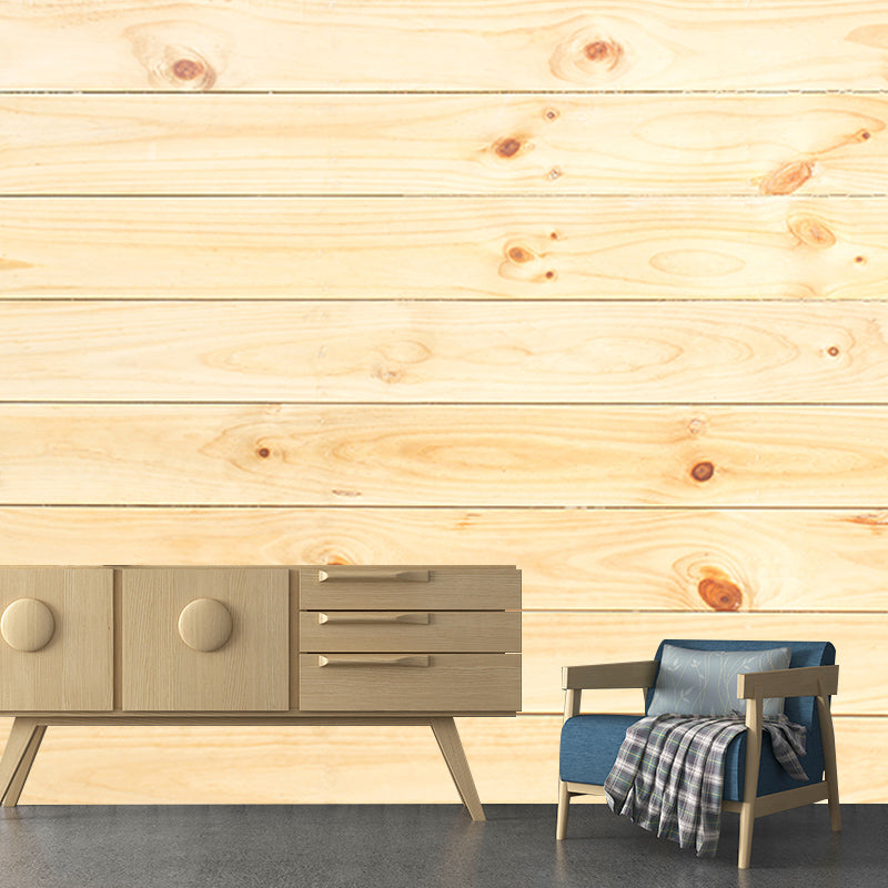 Wall Paper Murals Industrial Wood Grain for Bedroom, Personalized Size Available