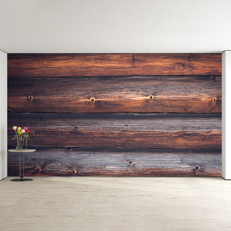 Industrial Wood Grain Wall Mural Home Living Room Bedroom Decals, Personalized Size