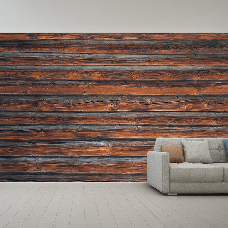 Industrial Wood Grain Wall Mural Home Living Room Bedroom Decals, Personalized Size