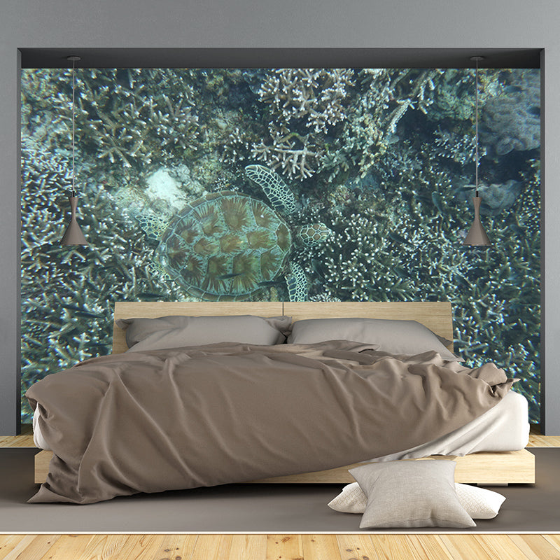 Sea Creatures Contemporary Murals Environment Friendly Wallpaper Sitting Room Wall Decor