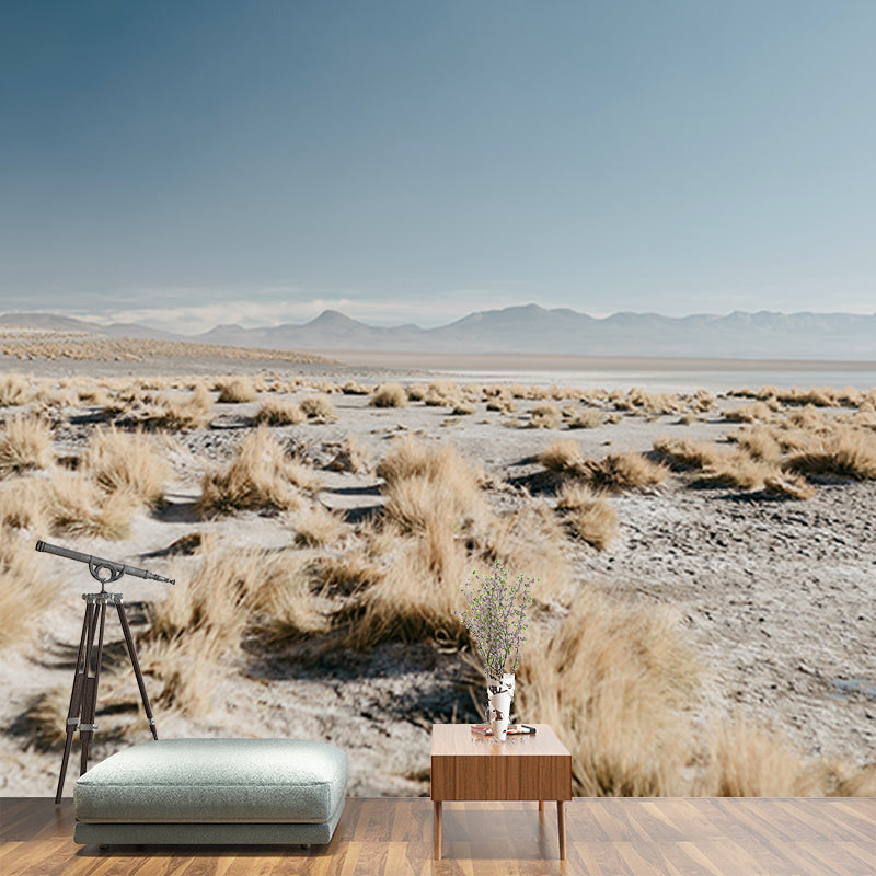 Tropical Desert Wall Covering for Sitting Room Water Resistant, Made to Measure