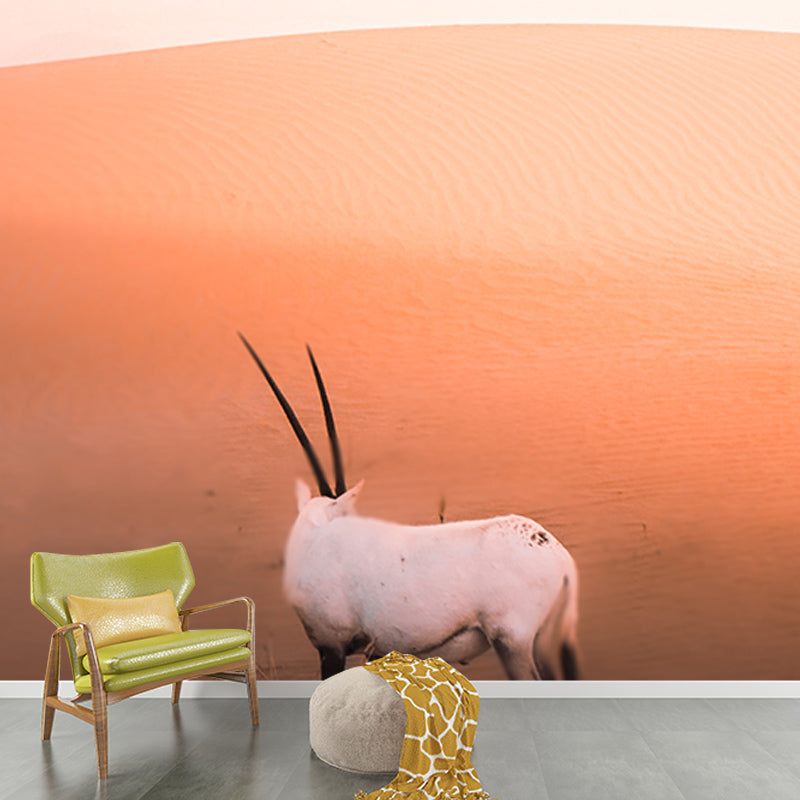 Tropical Desert Wall Covering for Sitting Room Water Resistant, Made to Measure