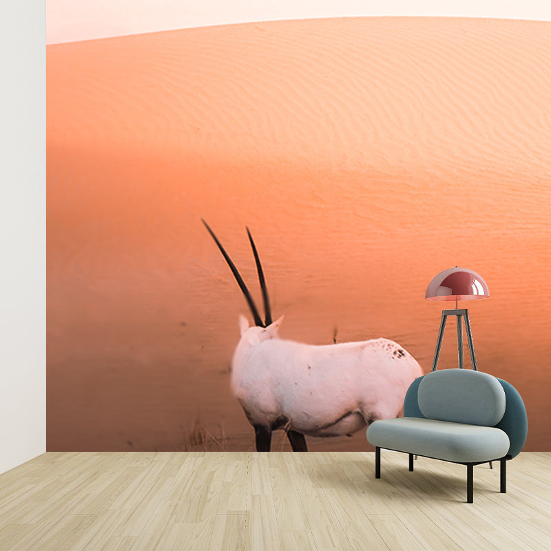 Tropical Desert Wall Covering for Sitting Room Water Resistant, Made to Measure