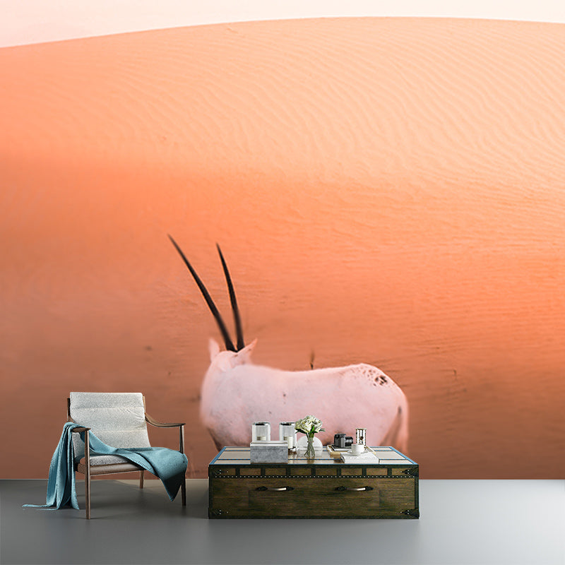 Tropical Desert Wall Covering for Sitting Room Water Resistant, Made to Measure