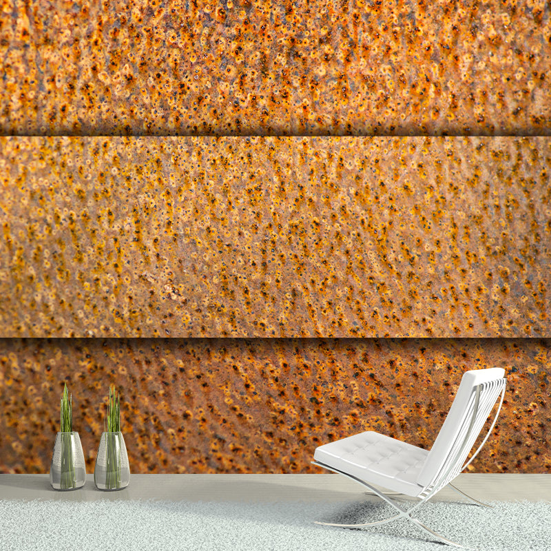 Metal Mural Wallpaper Contemporary Wall Covering for Living Room, Waterproofing