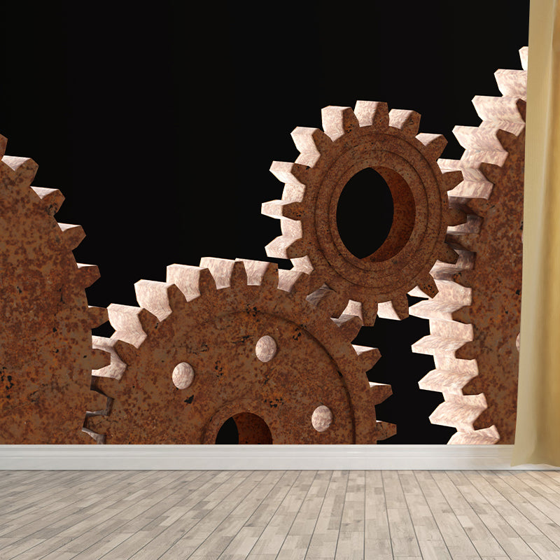 Industrial Style Coherer Murals for Living Room Moisture Resistant, Personalized Size