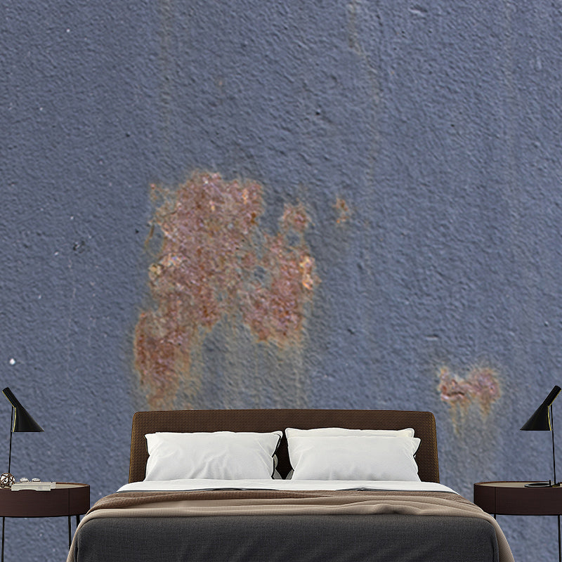 Rusty Metal Mural Wallpaper Stain-Resistant Wall Decor for Living Room