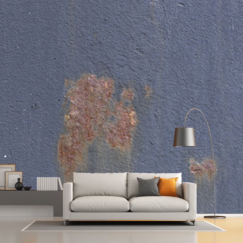 Rusty Metal Mural Wallpaper Stain-Resistant Wall Decor for Living Room