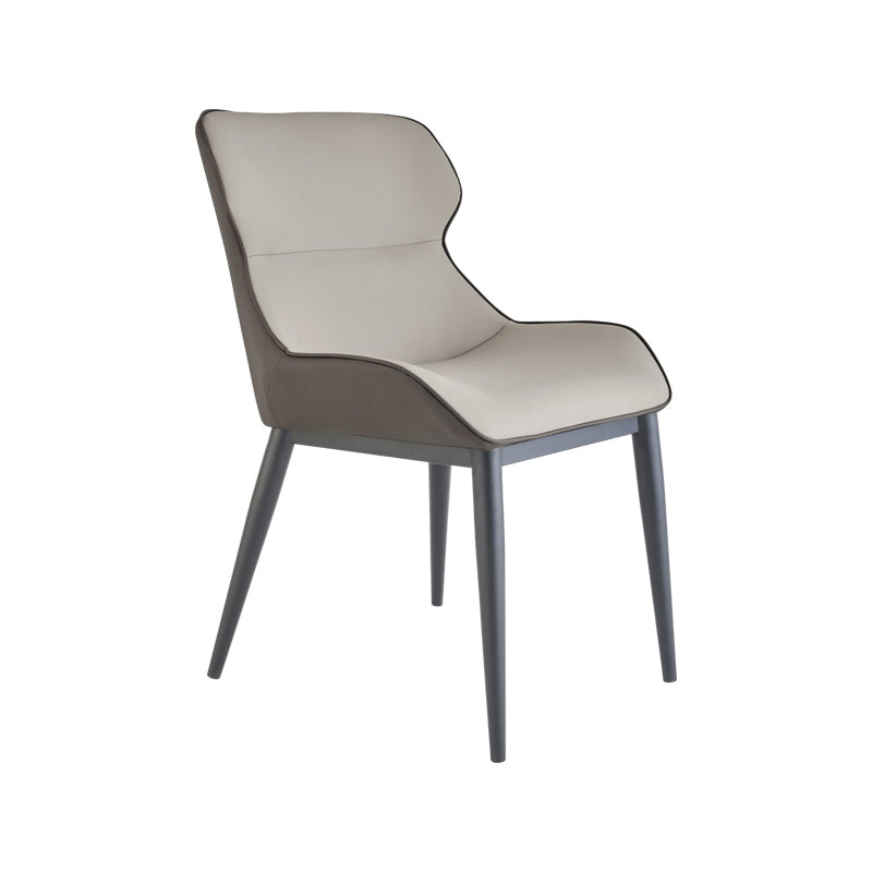 Sillas de comedor estilo moderno Sillón orejero con patas de metal
