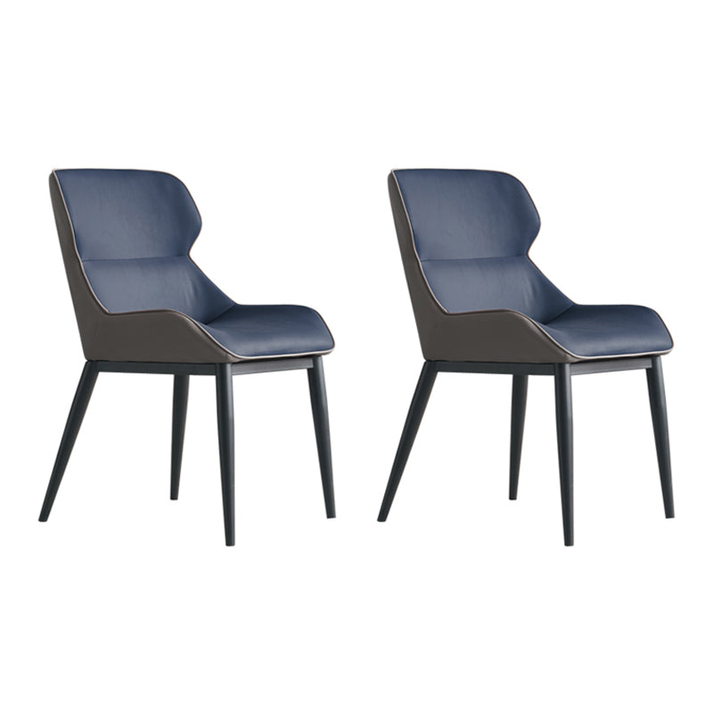 Sillas de comedor estilo moderno Sillón orejero con patas de metal