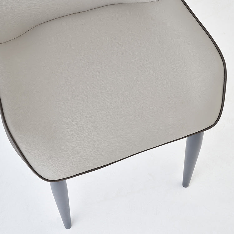 Sillas de comedor estilo moderno Sillón orejero con patas de metal
