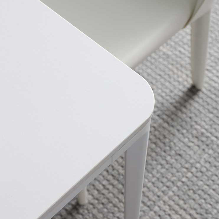 Mesa de comedor de piedra sinterizada Mesa base de 4 patas de estilo simple para comedor