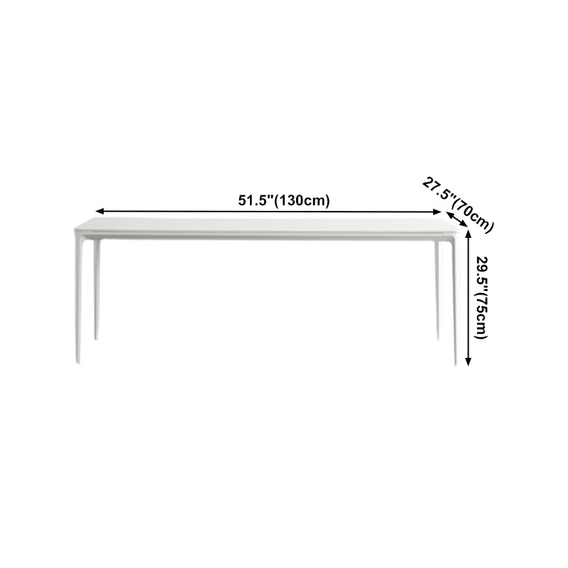 Mesa de comedor de piedra sinterizada Mesa base de 4 patas de estilo simple para comedor