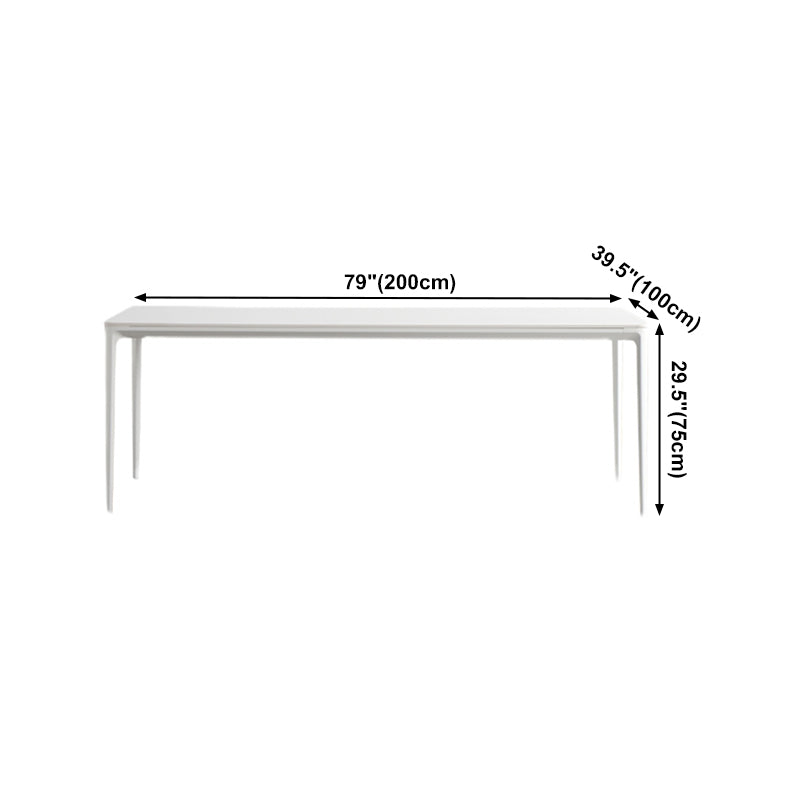Mesa de comedor de piedra sinterizada Mesa base de 4 patas de estilo simple para comedor