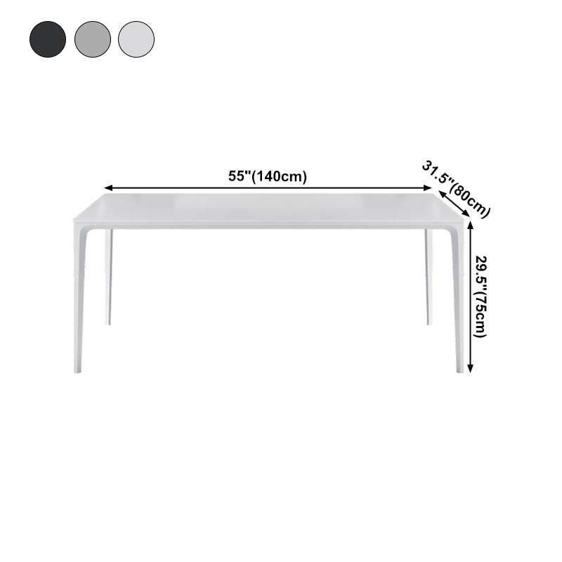 Mesa de comedor de piedra sinterizada estilo sencille de 4 patas mesa base para comedor