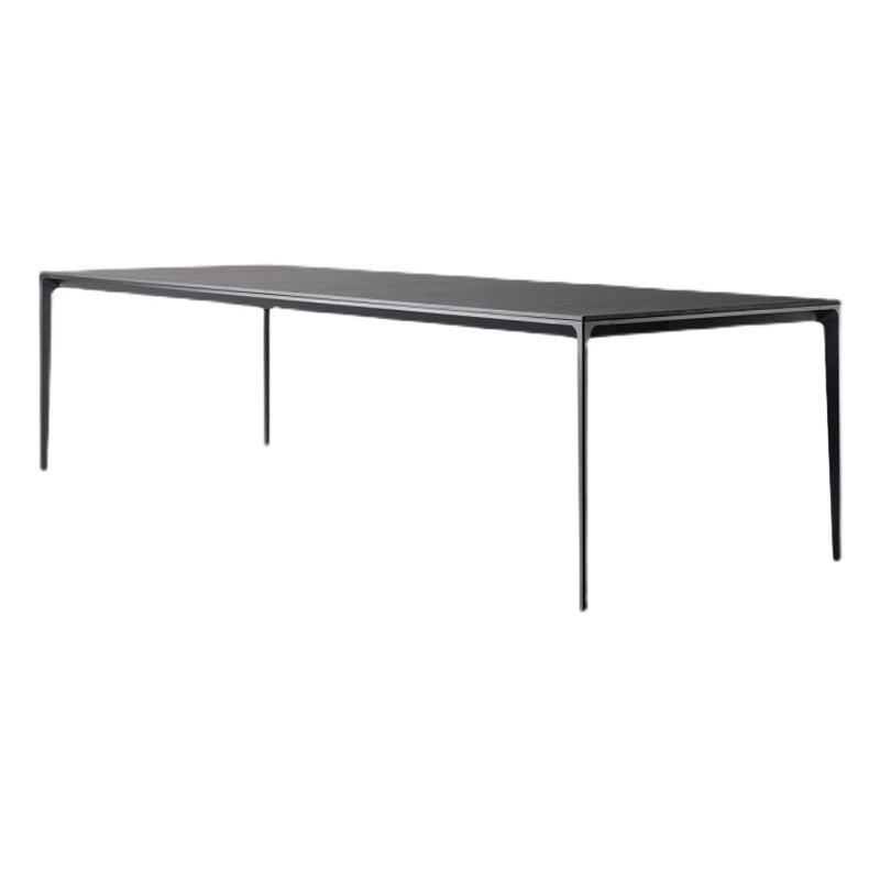 Gesinterde stenen krasbestendige tafel eenvoud stijl 4 poten basis rechthoektafel