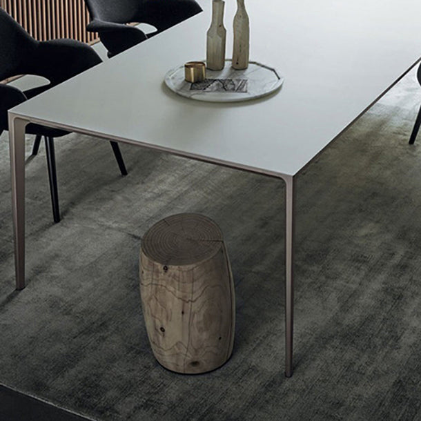 Gesinterde stenen krasbestendige tafel eenvoud stijl 4 poten basis rechthoektafel