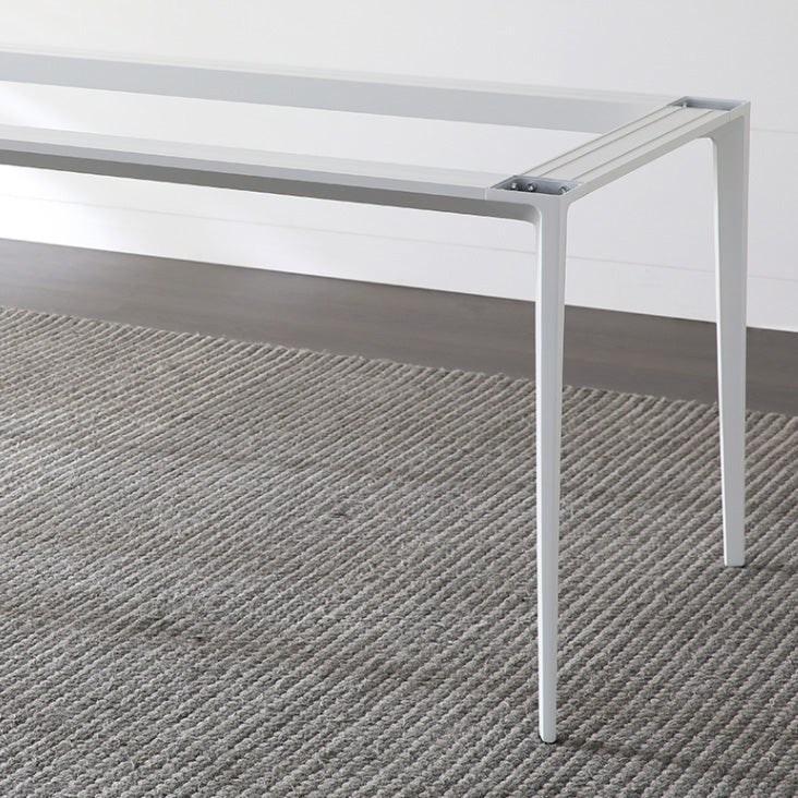 Industrial Sintered Stone Table 4 Legs Base Rectangle Table for Home
