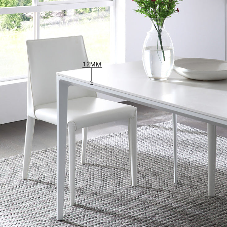 Industrial Sintered Stone Table 4 Legs Base Rectangle Table for Home