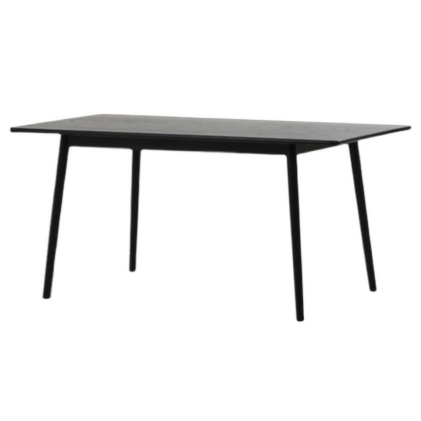 Rechthoek eigentijdse eetkamer tafel as massief houten tafel met 4 poten