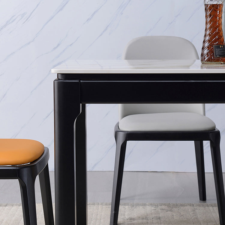 Mesa rectangular muebles para la sala de cena de mediados de siglo con base de madera