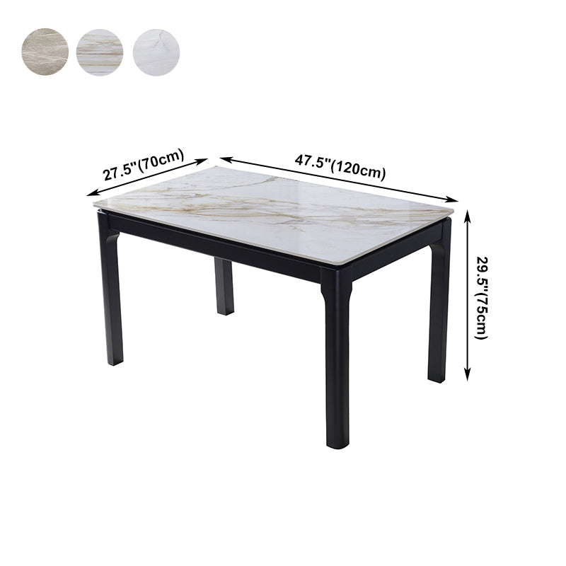 Mesa rectangular muebles para la sala de cena de mediados de siglo con base de madera