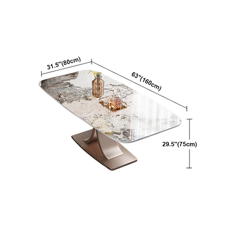 Muebles de comedor de mesa de comedor de rectángulo de lujo tradicional
