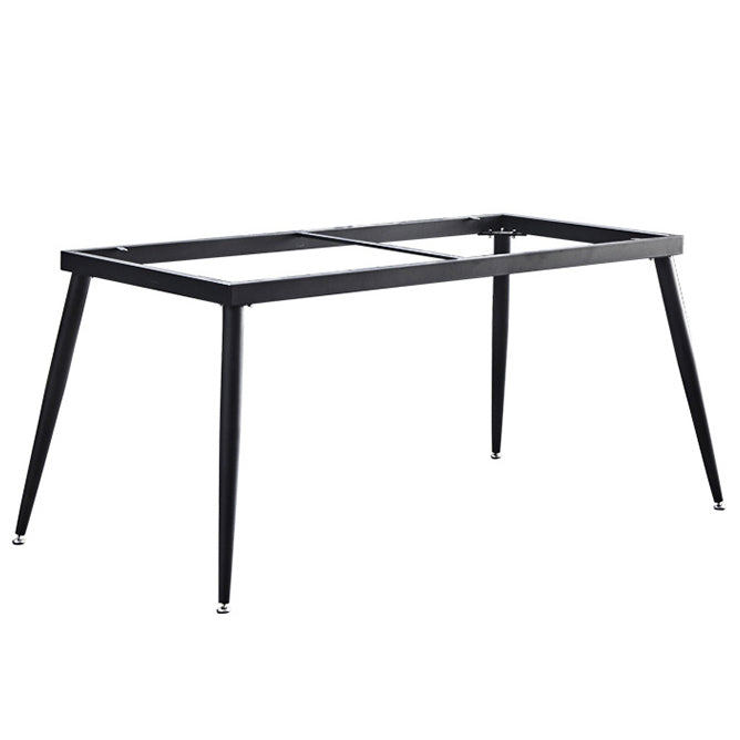 Sintered Stone Dining Table Industrial Style 4 Legs Carbon Steel Base Rectangle Table for Home