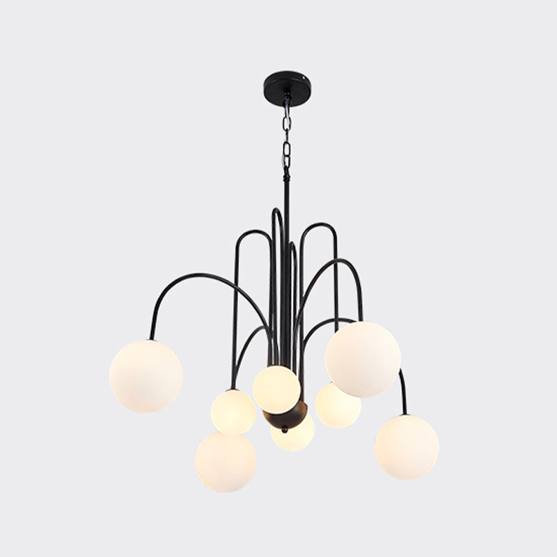 Modern Metal Chandelier Light Fixtures Multi-Head Hanging Pendant Lights for Bedroom