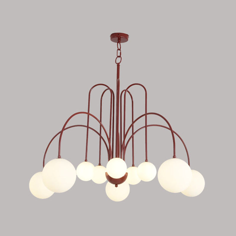 Modern Metal Chandelier Light Fixtures Multi-Head Hanging Pendant Lights for Bedroom