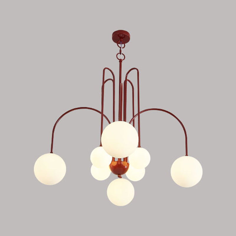 Modern Metal Chandelier Light Fixtures Multi-Head Hanging Pendant Lights for Bedroom