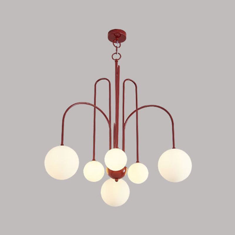 Modern Metal Chandelier Light Fixtures Multi-Head Hanging Pendant Lights for Bedroom