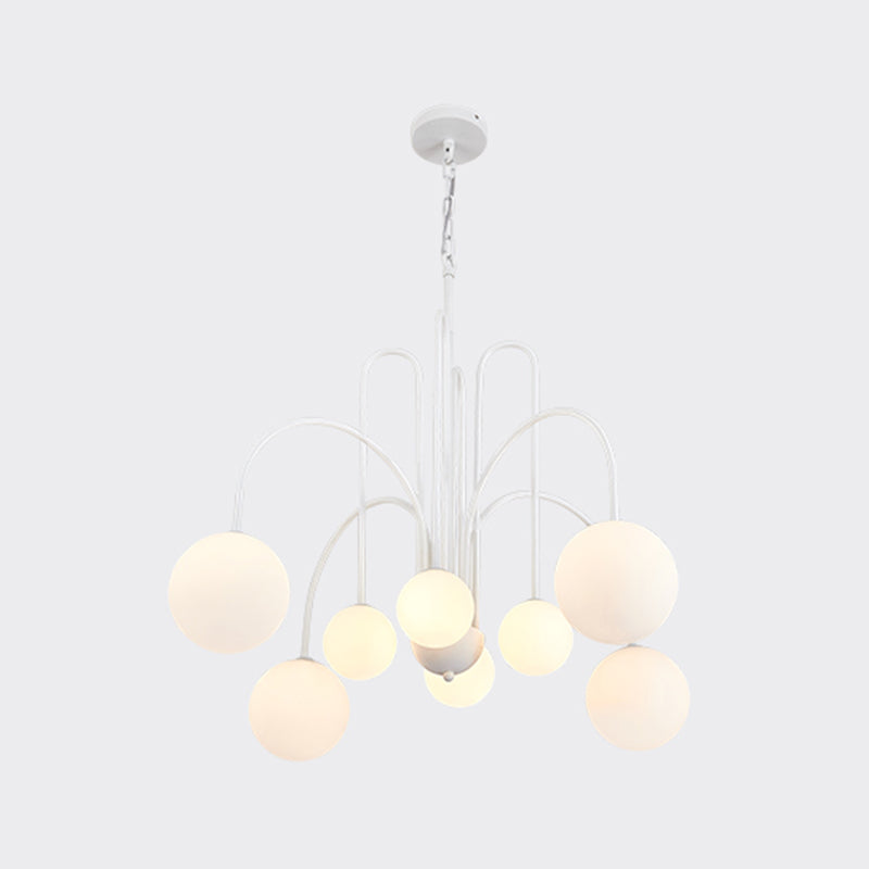 Modern Metal Chandelier Light Fixtures Multi-Head Hanging Pendant Lights for Bedroom