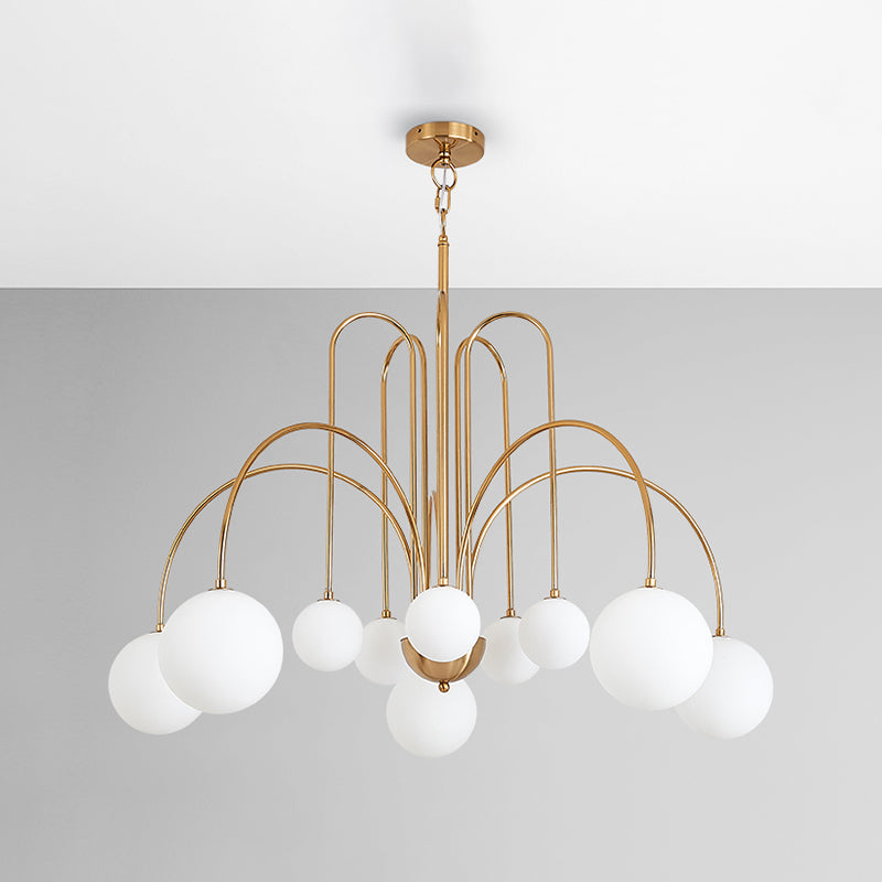 Modern Metal Chandelier Light Fixtures Multi-Head Hanging Pendant Lights for Bedroom