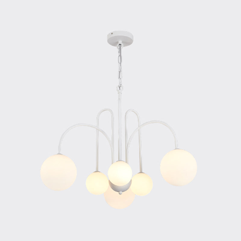 Modern Metal Chandelier Light Fixtures Multi-Head Hanging Pendant Lights for Bedroom