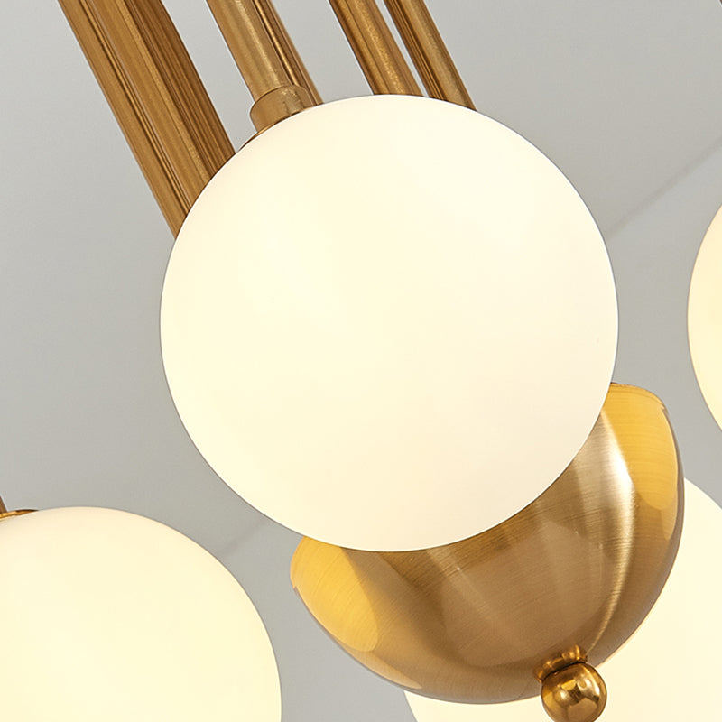 Modern Metal Chandelier Light Fixtures Multi-Head Hanging Pendant Lights for Bedroom