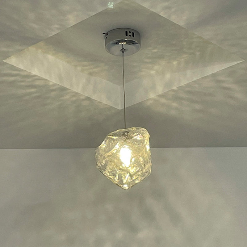 Glass Hanging Pendant Lights Contemporary Suspension Lamp for Bedroom
