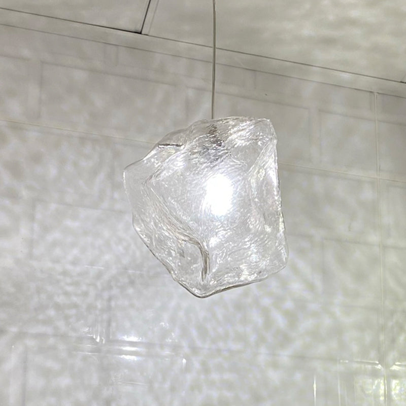 Glass Hanging Pendant Lights Contemporary Suspension Lamp for Bedroom