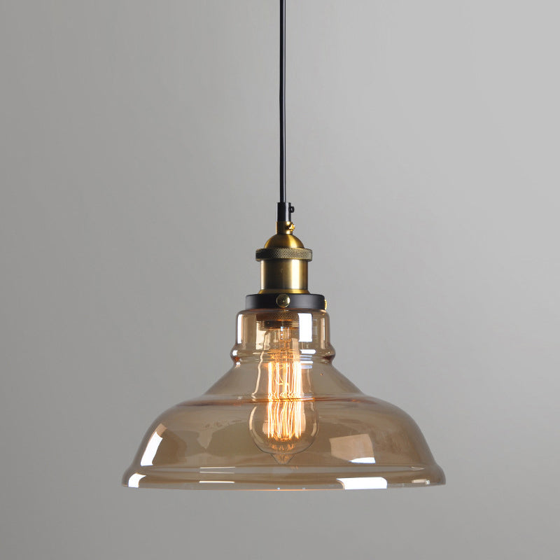 Luce a sospensione a sospensione in stile industriale a singola luce luce appesa
