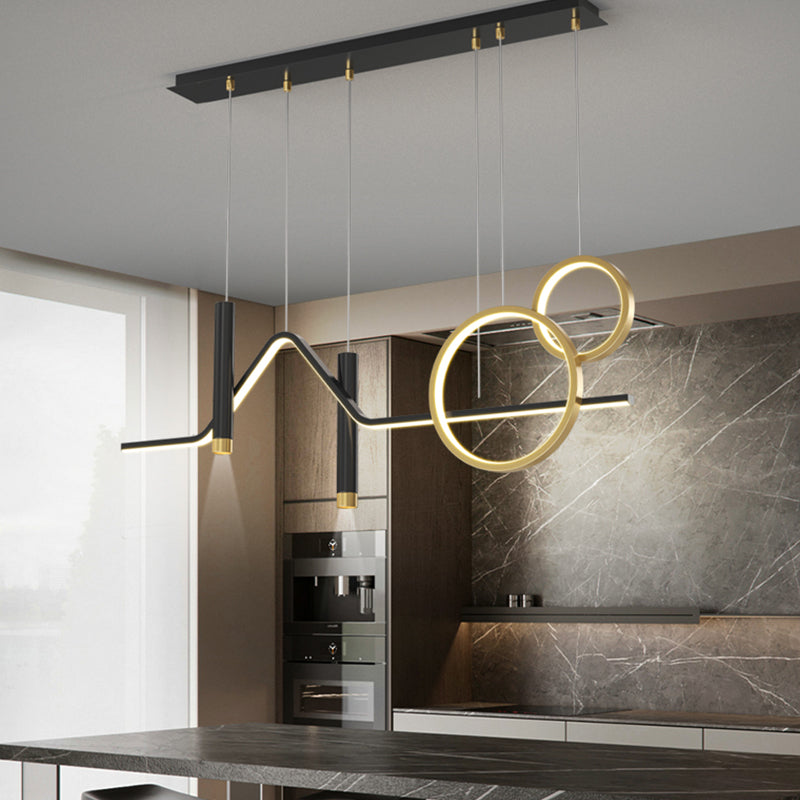 Moderne Style Island Leicht Einfaches hängende Lampenvorrichtung für Küchen -Esszimmer