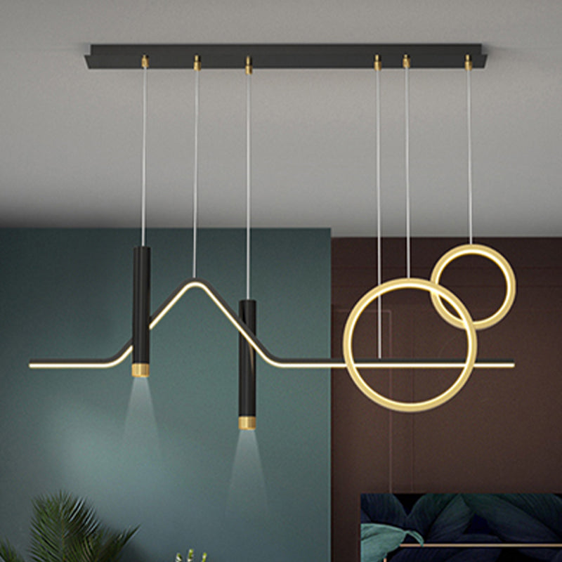 Moderne Style Island Leicht Einfaches hängende Lampenvorrichtung für Küchen -Esszimmer