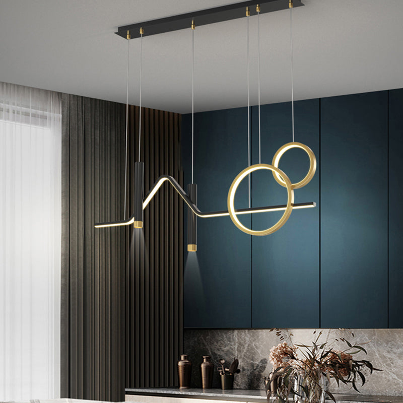 Moderne Style Island Leicht Einfaches hängende Lampenvorrichtung für Küchen -Esszimmer