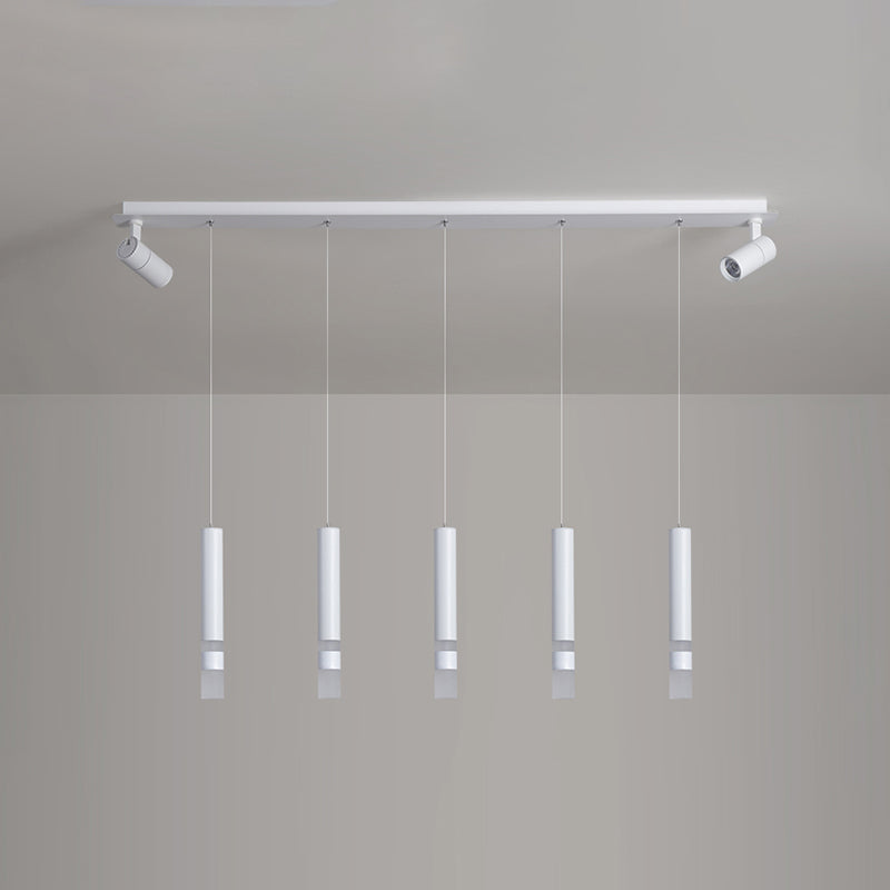 Luz colgante cilíndrica moderna lámpara de lámpara simple para comedor para comedor