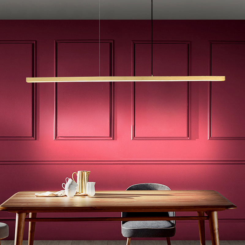 Moderner Stil Rechteckinsel Island LED LED Einfache Kronleuchterleuchte für Esszimmer