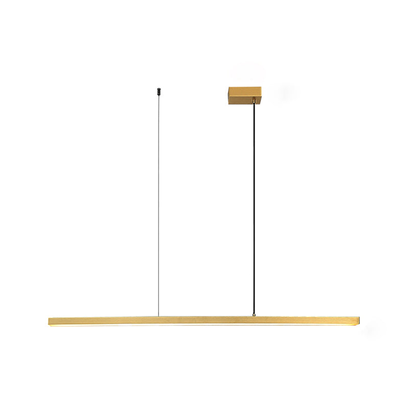 Moderner Stil Rechteckinsel Island LED LED Einfache Kronleuchterleuchte für Esszimmer