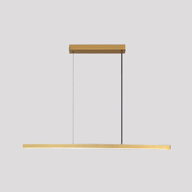 Moderner Stil Rechteckinsel Island LED LED Einfache Kronleuchterleuchte für Esszimmer